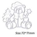 Gift Bear Cutting Dies Stencils Scrapbook Embossing DIY Craft Album Card