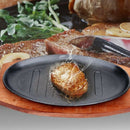 Cast Iron Roasting Steak Pan Non Stick Roast Enamel Fried Pot Plate Frying