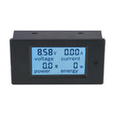 DC 6.5~100V LCD Digital Combo Panel Volt Amp Power Watt Meter Safe Monitor 50A