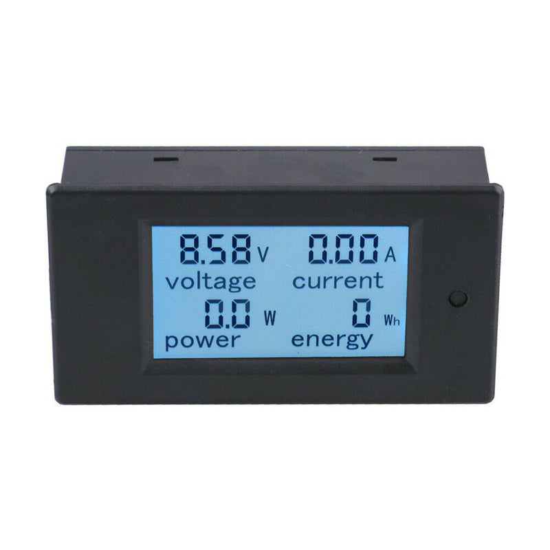 DC 6.5~100V LCD Digital Combo Panel Volt Amp Power Watt Meter Safe Monitor 50A