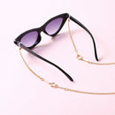 Non-slip Reading Glasses Chain Women Metal Ring Sunglasses Casual Punk Chain Kw
