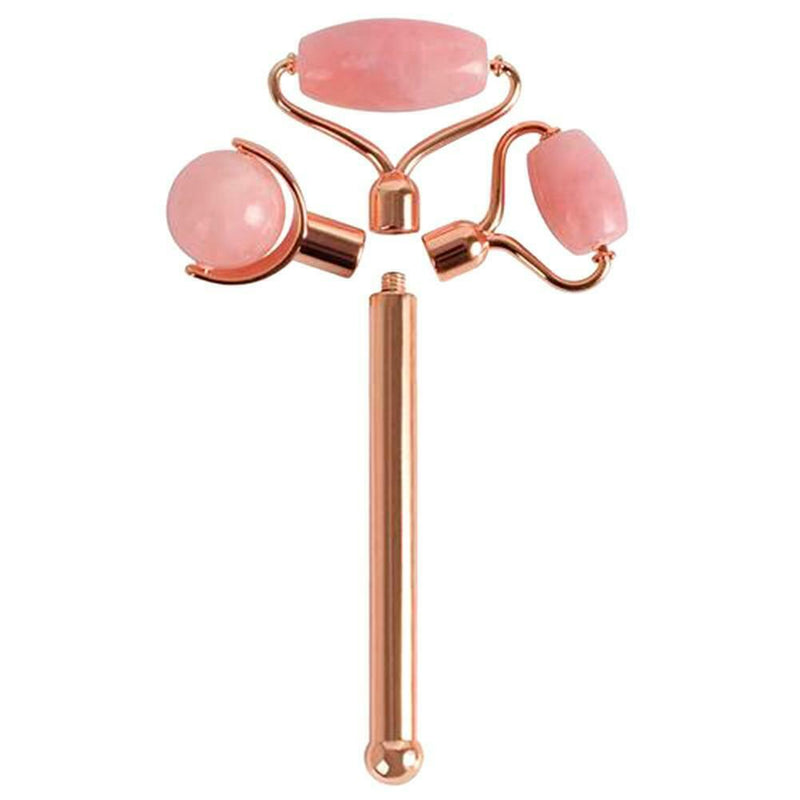 Double Heads Facial Massage Roller Jade Stone Body Skin Relaxation Lifting Tool