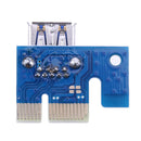 1.97ft USB 3.0 PCI-E 1X to 16X Card Riser Extender Adapter (3 Capacitances)