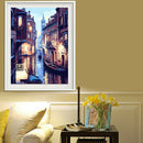 Venice DIY Paint By Number Oil Painting Canvas Frameless Picture Decoration A