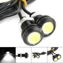 2x White DC 12V 3W Eagle Eye LED Daytime Running DRL Backup Light Car Auto Lamp