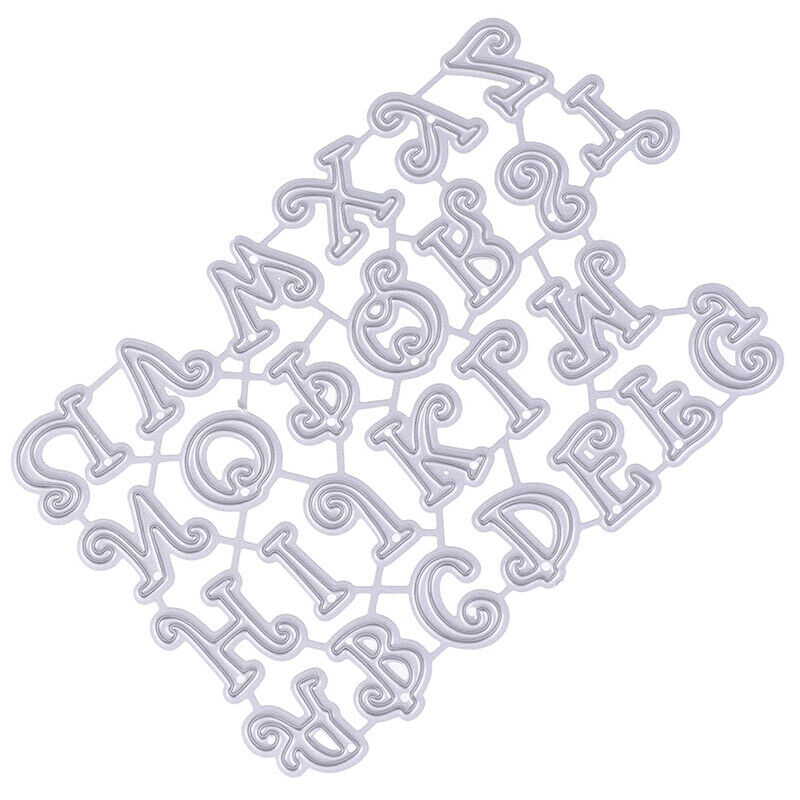 1 Set Letter Alphabet Metal Cutting Dies DIY Scrapbooking Paper Card Stencil3C