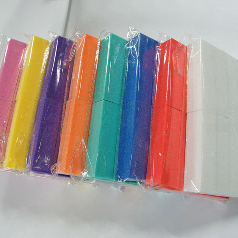 5 X Square Sponge Nail File Art Buffer Buffing Sanding Nail Exquisite Utensil