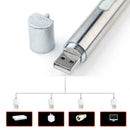 3 in1 Mini Multifunction USB Rechargeable LED UV Torch Flashlight Lamp W4F8 C2V2