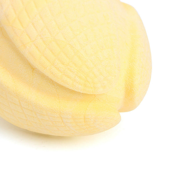 Pet Rugby Shape Chew Toys Dog Bite Tooth Clean Interactive Balls (Yellow)