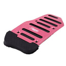 3 Pcs Black Red Metal Plastic Nonslip Pedal Cover Set for Car