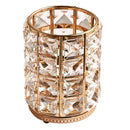 Crystal Makeup Brush Holder Pencil Collection Organizer Household golden L