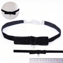 Bowknot Necklace Collar Short Necklace Black Ribbon Velvet Chokers Dress FT