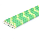 25pcs Green Bamboo Paper Straws Birthday Wedding Decorative Party Supplies New