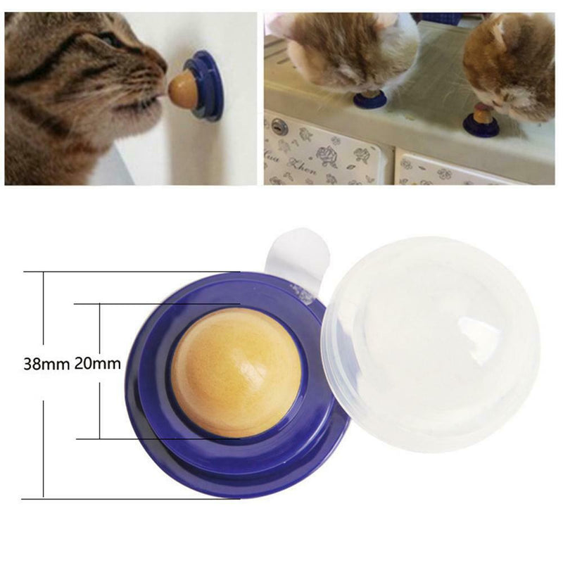 Cat Kittens Snacks Catnip Sugar Candy Licking Nutrition Gel Energy Ball Toys A