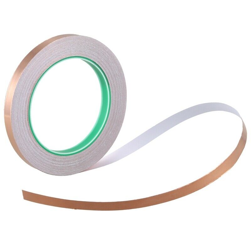 10mm x 25m Two Side Adhesive Copper Foil Tape for EMI Shielding