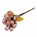 Silk cloth artificial flower 15 heads Mini Rose Home Decor for wedding smal Q8W8