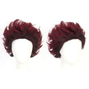Anime Demon Slayer: Kimetsu no Yaiba Kamado Tanjirou Wine Red Wig Hair Cospl Kw