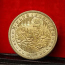 1889 Treasure lamp and Eagle Coin Collection Golden L8G4