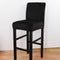 4 Pieces Velvet Short Dining Chair with Low Back Seat Cover Bar