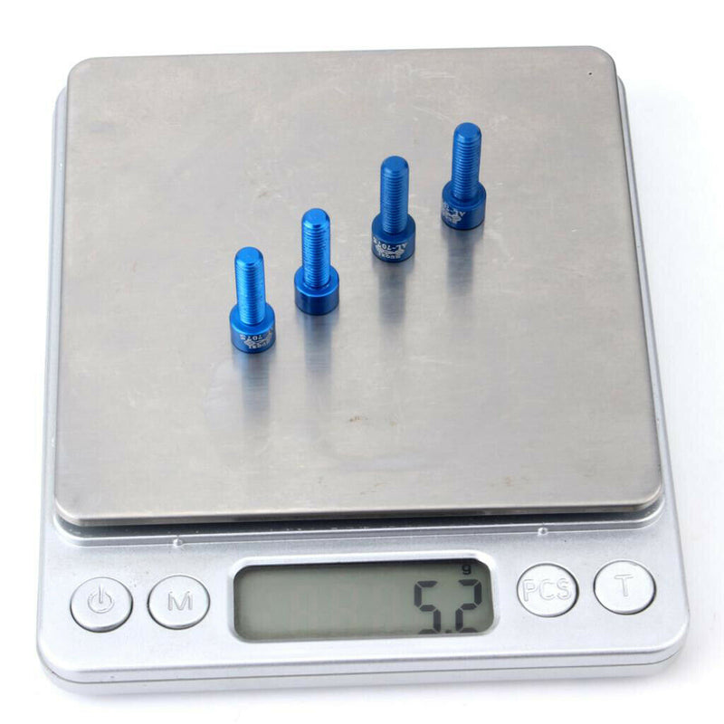 16x Aluminum Alloy Bike Stem Screw Bicycle Bolts M5x17mm Road Mountain Bike Bolt