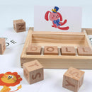 Wooden Montessori Learning Resources - Word Puzzle Set Family Board Spellin O5Z6