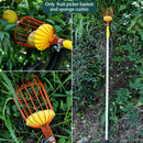 Deep Basket Farm Fruit Picker Stainless Steel Garden Tool Catcher With Cushion