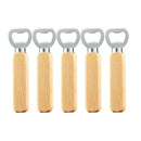 5X Portable Quick Wooden Handle Bottle Opener Drink Beer Cap Lid Opener Bar Tool
