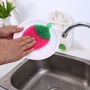 Stawberry acrylic fiber dish wash cloth clean towel for kitchen random weaving Z