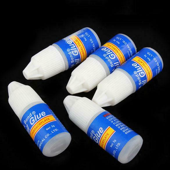 10x 3g False Nail Art Decoration Tips Fast Drying Acrylic Glue Manicure