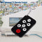 Mini Universal TV Remote Control Keychain 7 Keys With Keychain Black Controller