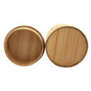 Waterproof Natural Bamboo Cylinder Natural Watch Storage Case with Pillow Travel