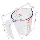 Measuring Cup Wet Dry Baking Power Milk Liquid Measure Kitchen Jug 250ml