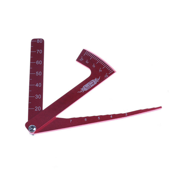 Adjustable Ruler Measure RC Car Height & Wheel Rim Camber for 1/10 1/8 RC Car Ew