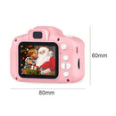 Dual Lens Kids Mini Digital Camera + 32GB TF Card USB Card Reader (Pink)