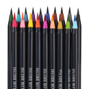 24 Color Art Oil Watercolor Painting Draw Brush Pen Sketch Manga Pen Brush Set