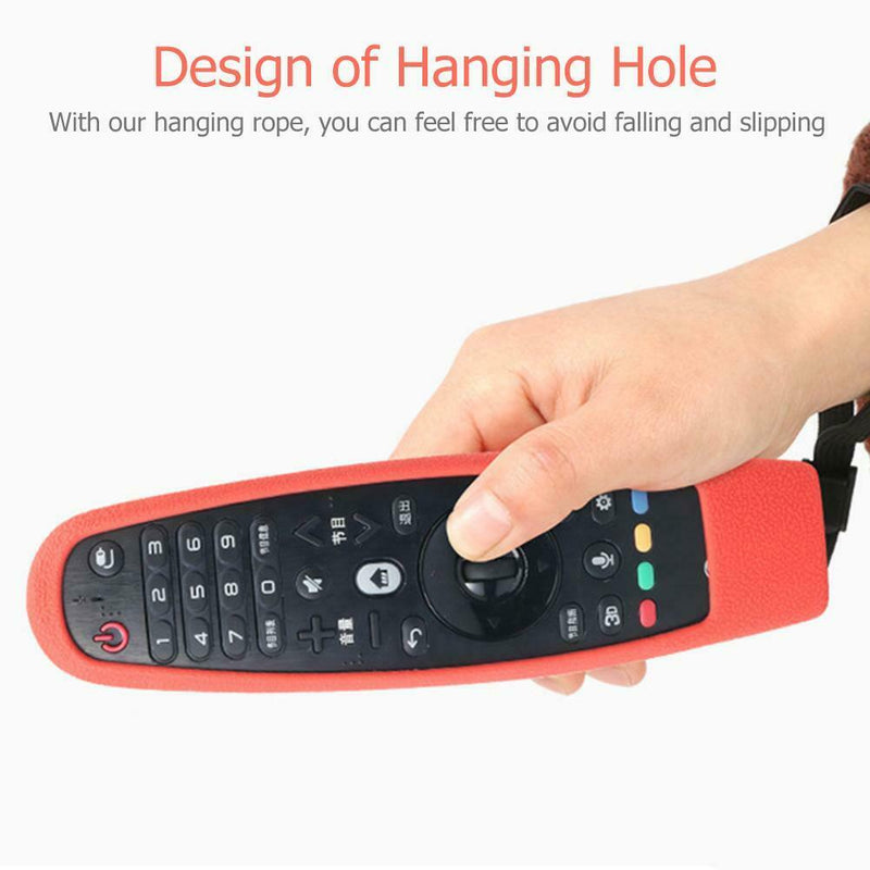 Soft Silicone Case for LG Smart TV Remote Control AN-MR600 AN-MR650a (Red) A