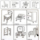 Chair Adhesive Furniture Desk Table Anti-Skid Slip Leg Non-slip Circle Pads BOQ