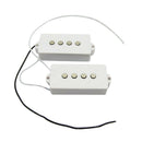 4 String Bass Humbucker Double Coil Pickup White for Bass Guitar, Easy to