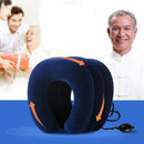 Air Inflatable Pillow Cervical Neck Head Pain Traction Support (sapphire)