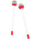 2 Pieces Lollipop Hand Drum Sticks 21cm/8.27inch Percussion Instrument Parts for