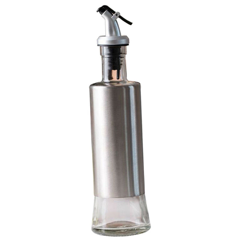 10oz Stainless Steel Olive Oil Bottle Cruet Dispenser for Vinegar/Sauce/Oil
