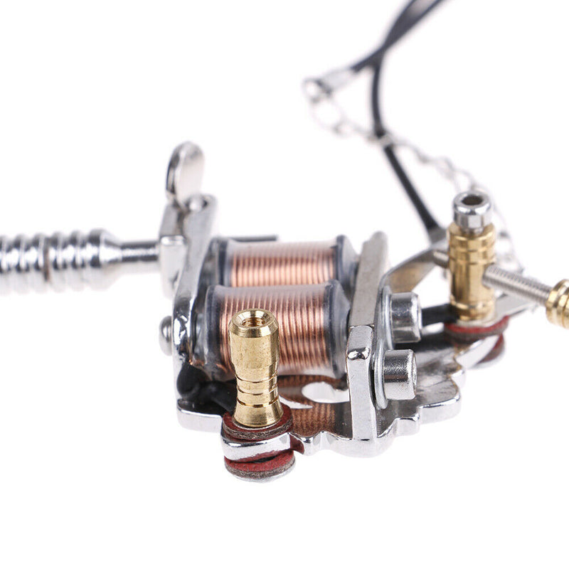 1X Mini Tattoo Machine Tattoo Keychain Key Holder Punk Style As Pendant Ornam 3C