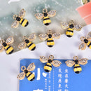 10Pcs/Set Enamel Crystal Honeybee Charms Pendant Jewelry DIY Making CraftNWUV`US
