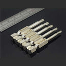 5Pcs Set Triple-cornered Screwdriver Bits S2 Steel 1/4 inch Hex Shank 50mm