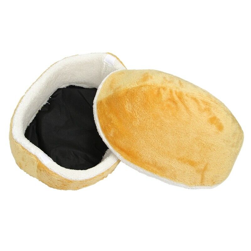 Kitty Hamburger Litter Disassemblability Windproof Pet Nest Shell Cat Bed H