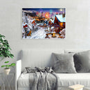 5D DIY Full Round Drill Diamond Painting Winter Fireworks Cross Stitch Kit