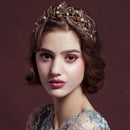 Bridal Crown Wedding Prom Tiara Jewelry Bride Leaves Rhinestone Hair Accessories