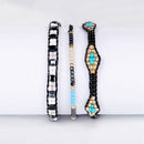 Bohemian Beads Braided Rope Friendship Bracelet Ladies Men'S Cotton Handmad W9M6