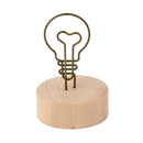 Bulb Shape Clip Place Card Photo Name Note Memo Recipe Holder Table Display
