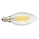 LED Filament Candle Light Bulb For Chandelier Ceiling Light A-Warm White 4W